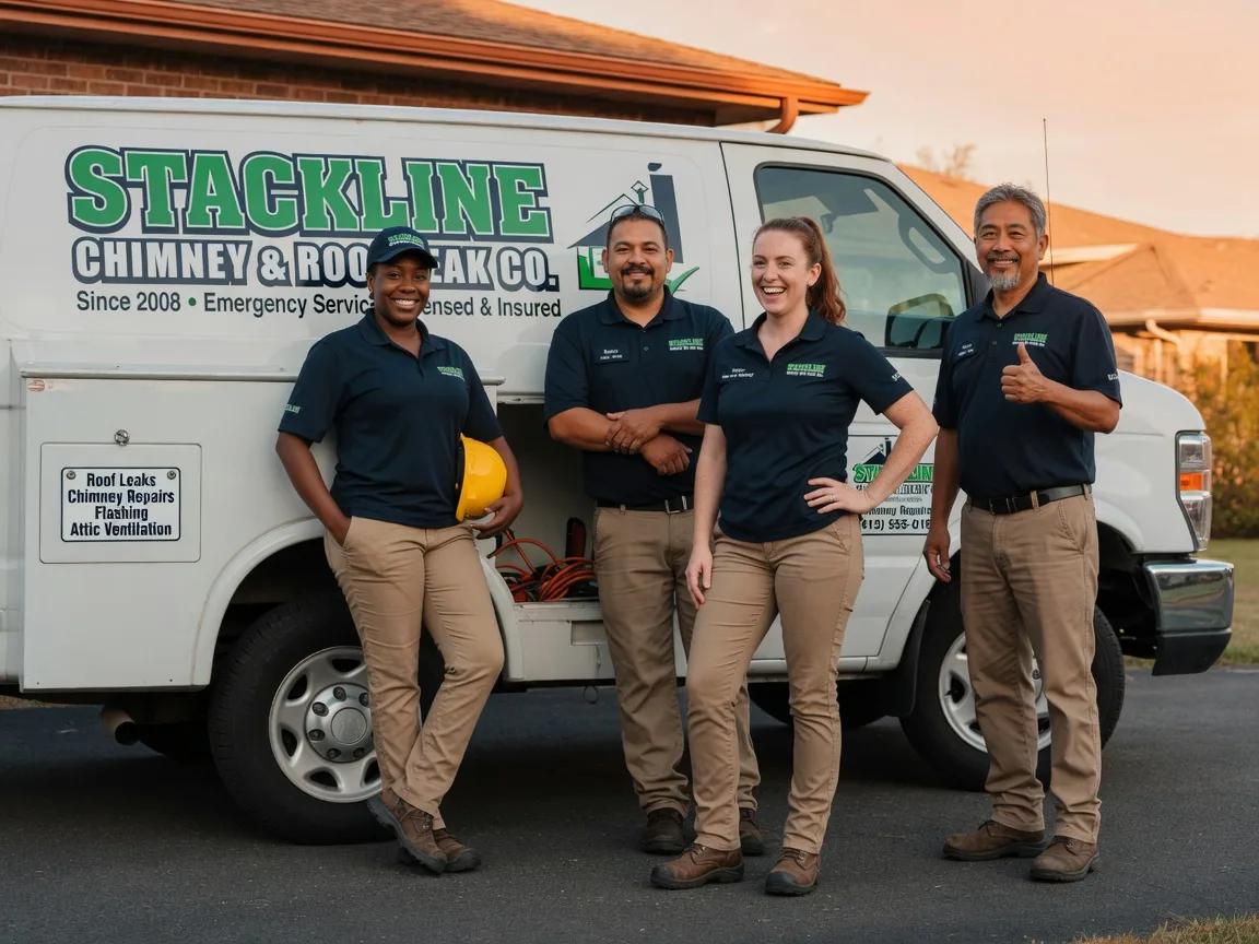 Chimney flashing repair company in Oakville, IA